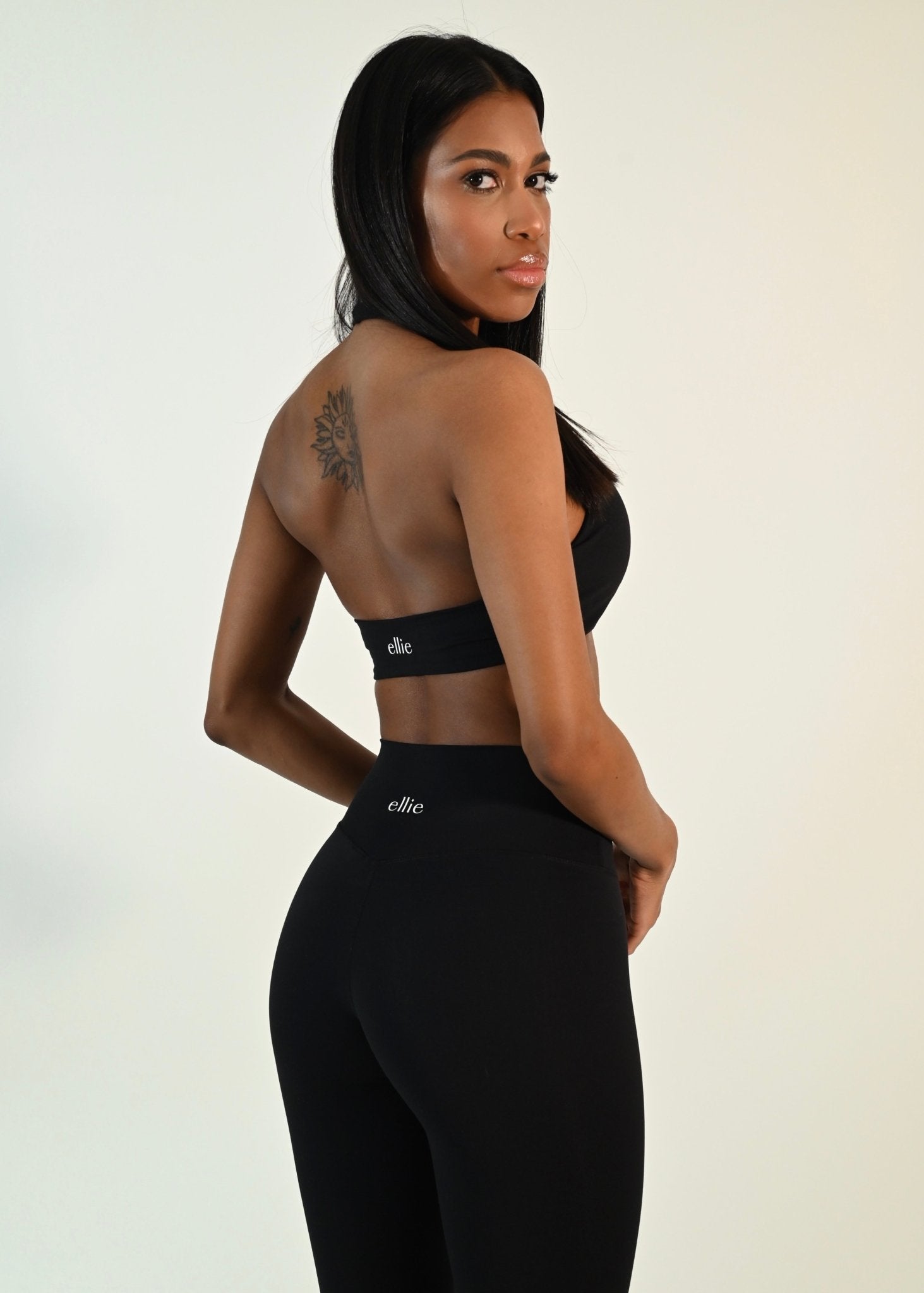 Celine Racerback Bra - Black - Ellie Gymwear