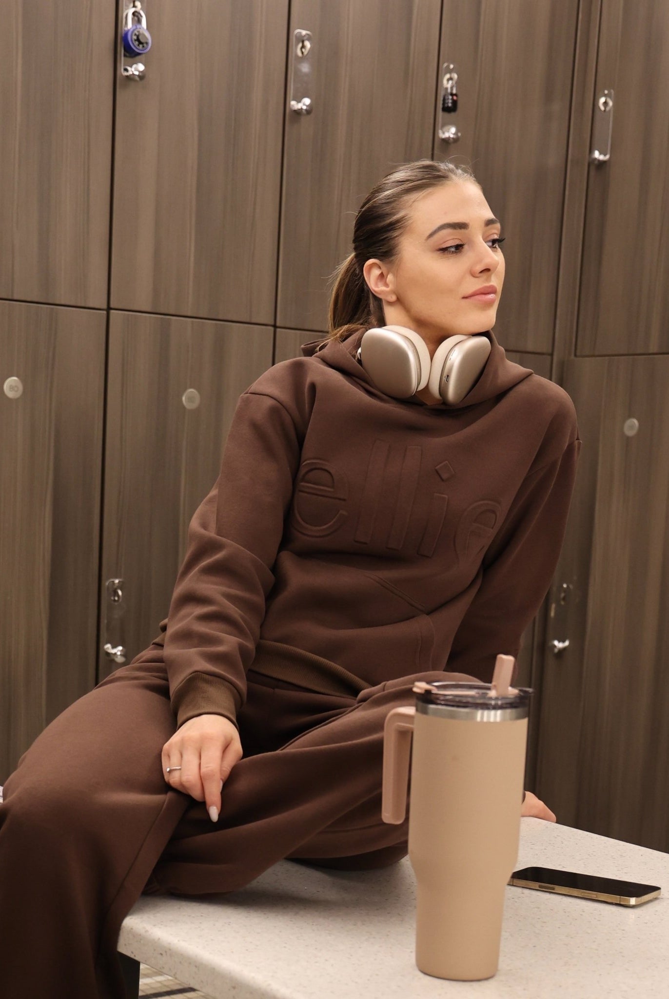 Espresso Core Hoodie - Ellie Gymwear