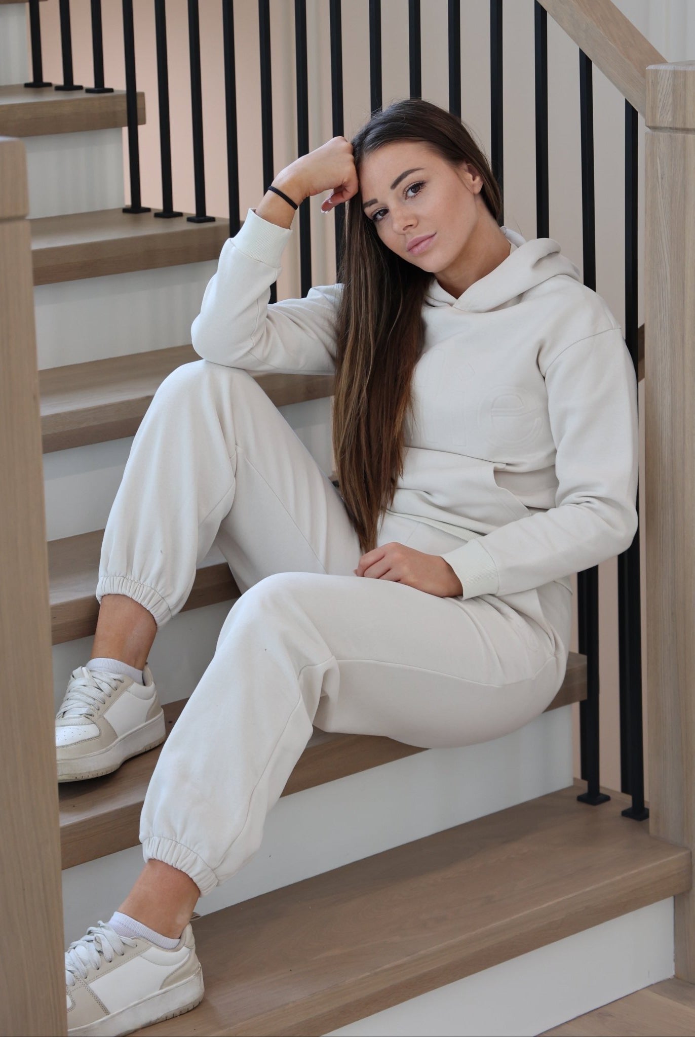Ivory Lounge Joggers - Ellie Gymwear