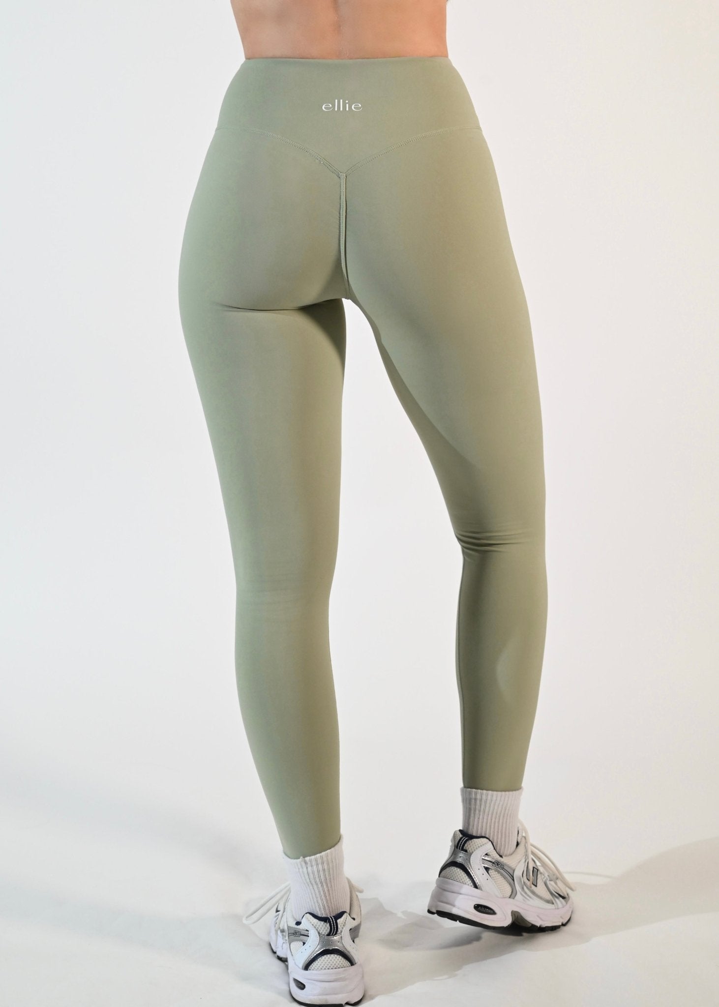 Margot High Waisted Leggings - Pistachio - Ellie Gymwear