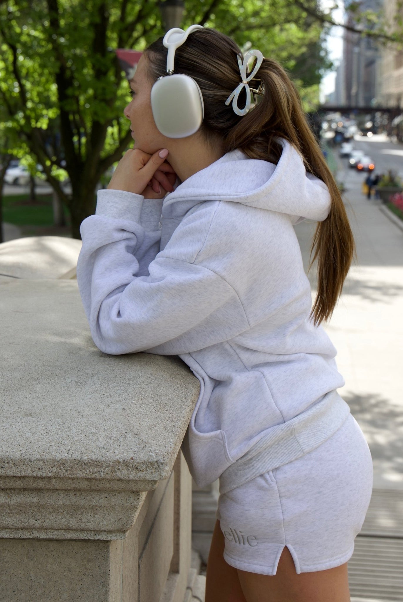 Minimalist Lounge Shorts - Heather Gray - Ellie Gymwear