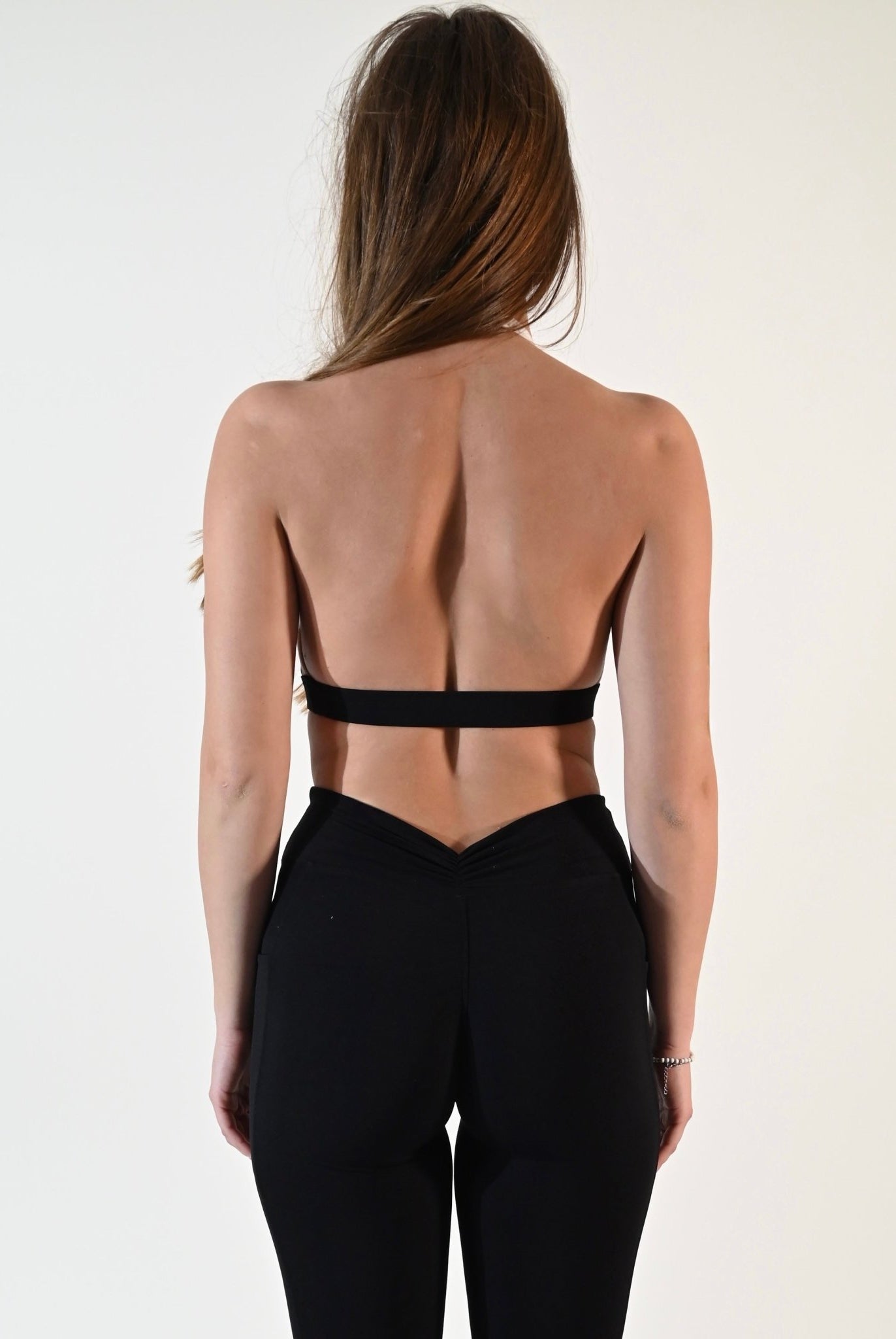 Serene Tie - Back Bra - Black - Ellie Gymwear