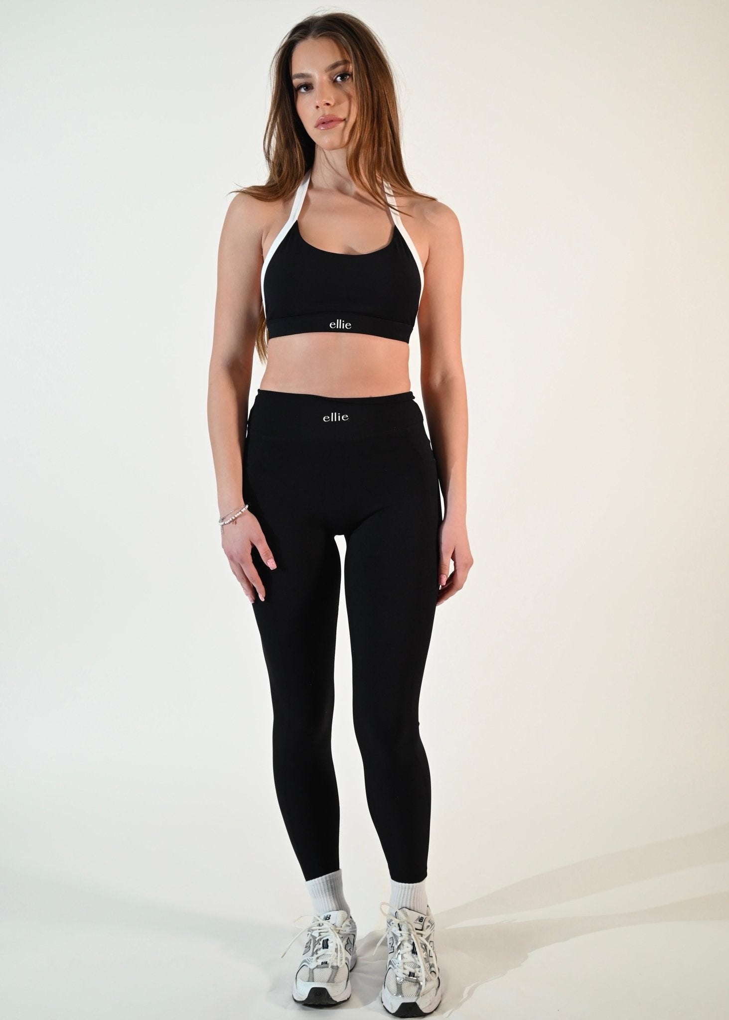 Side - Pocket Serene Leggings - Black - Ellie Gymwear