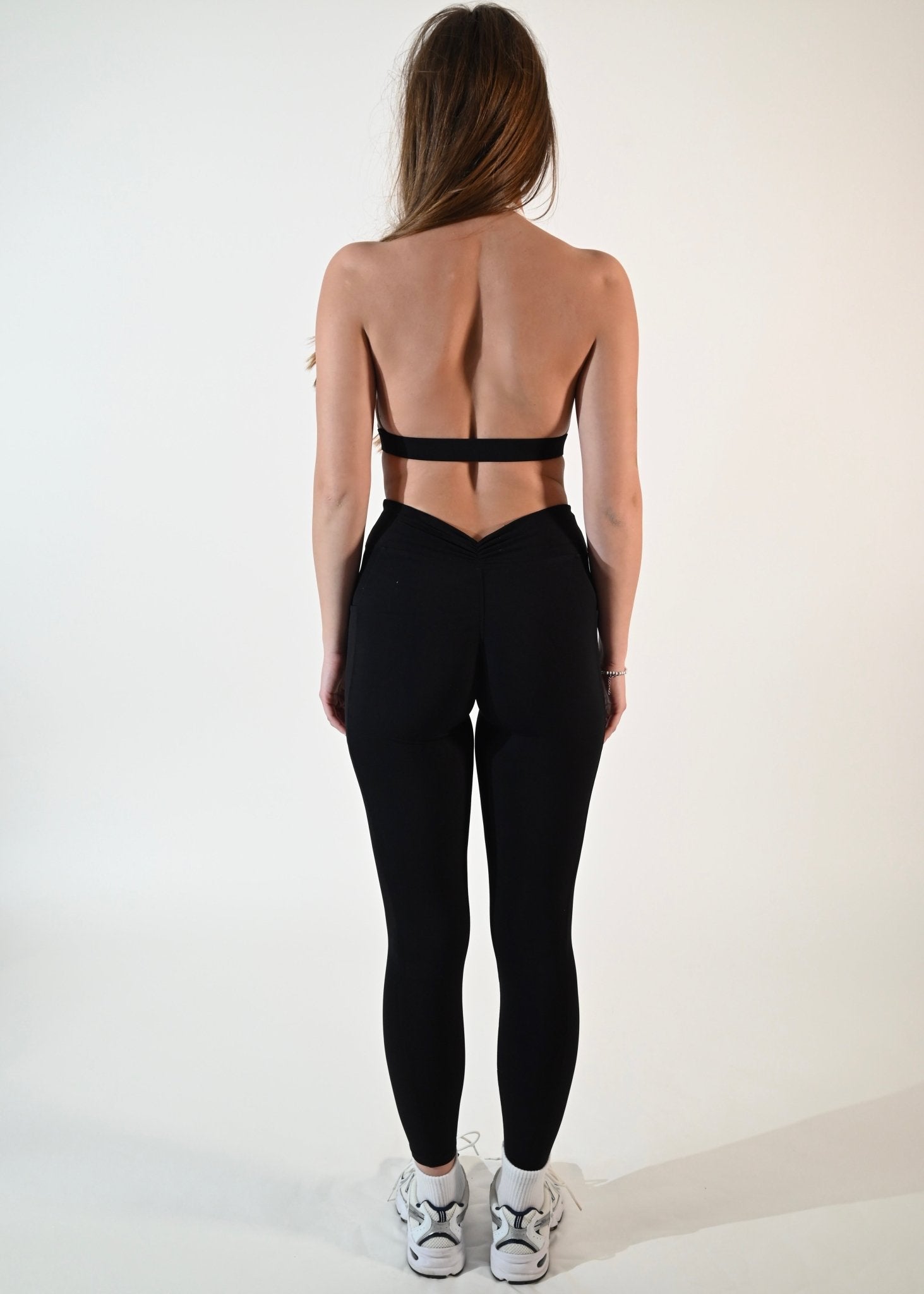 Side - Pocket Serene Leggings - Black - Ellie Gymwear