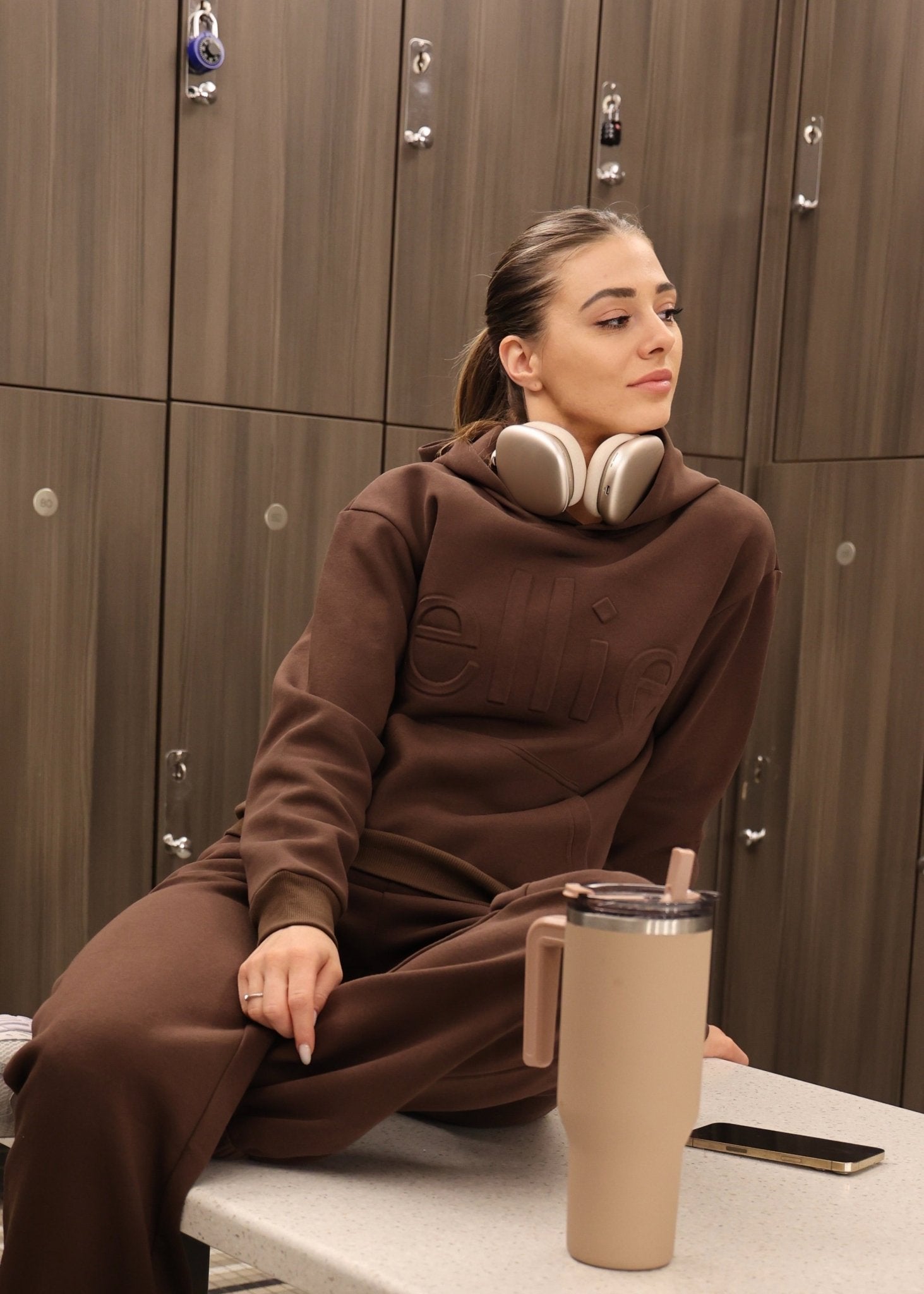 Espresso Core Hoodie - Ellie Gymwear