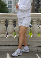Minimalist Lounge Shorts - Heather Gray - Ellie Gymwear