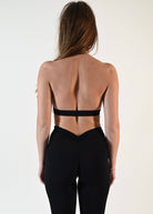 Serene Tie - Back Bra - Black - Ellie Gymwear