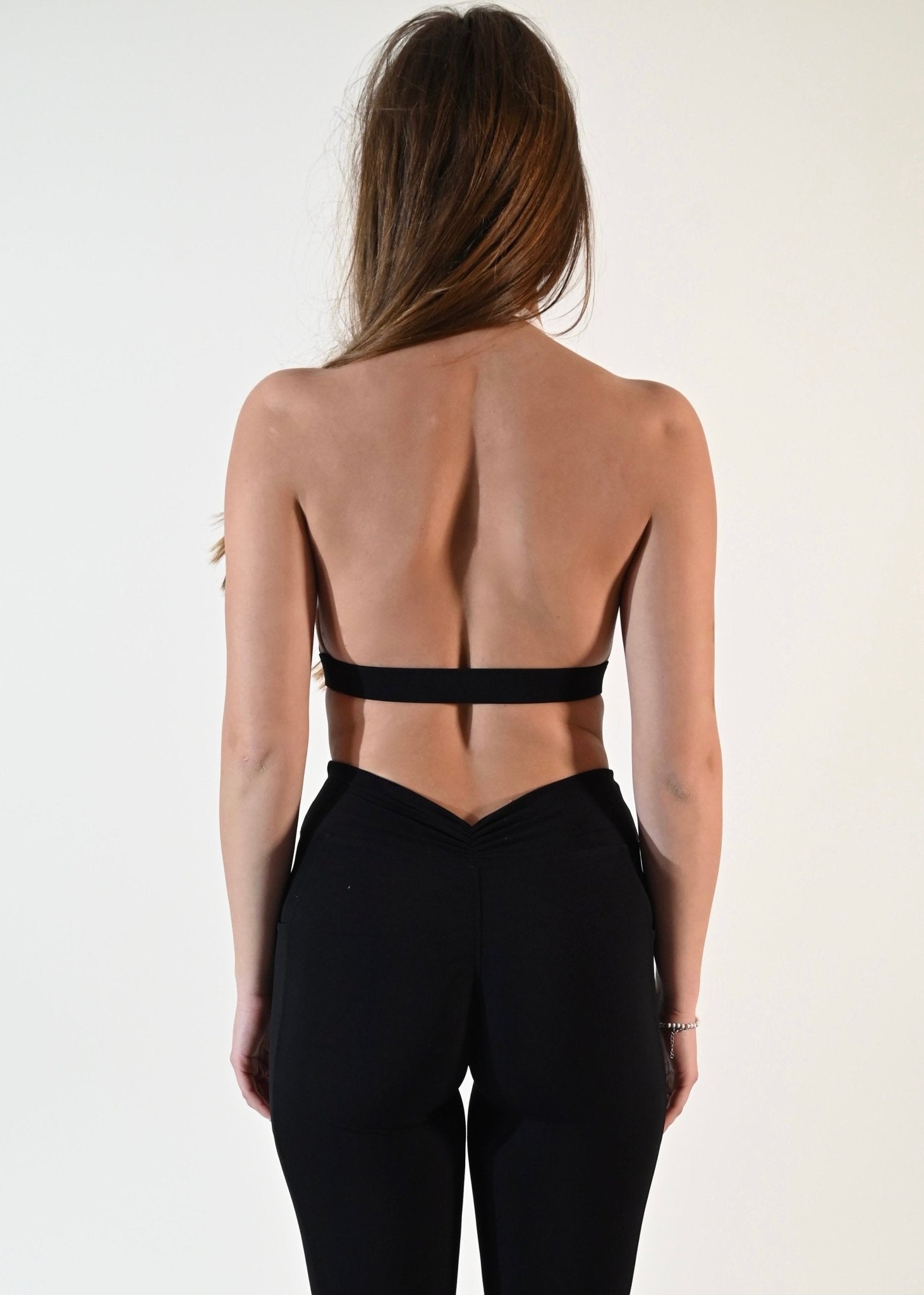 Serene Tie - Back Bra - Black - Ellie Gymwear