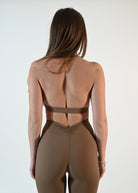 Serene Tie - Back Bra - Latte - Ellie Gymwear