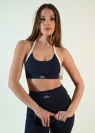 Serene Tie - Back Bra - Navy Blue - Ellie Gymwear