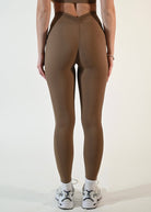 Side - Pocket Serene Leggings – Latte - Ellie Gymwear